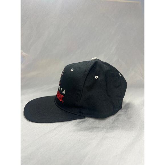 Atlanta Falcons Vintage Logo Cap | Black Embroidered NFL Snapback Hat | - Picture 2 of 4